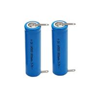 3.7V 14500 800mAh Rechargeable Batteries AA Battery With Welding Tabs .Compatible With Braun .Compatible With Oral B .Compatible With Philips. Electric Toothbrush Shaver Razor(2PC)