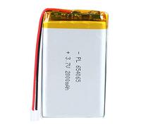 3.7V 2000mAh Battery 654065 Lithium Polymer Ion Rechargeable Li-ion Li-Po Battery with 2P PH 2.0mm Pitch Connector