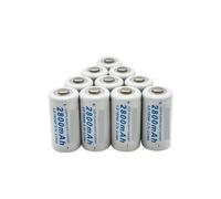 3.7V 2800mAh Lithium Li-ion 16340 Battery CR123A Rechargeable Batteries 3.7V CR123 Pen LED Flashlight Cell+Charger(Black)