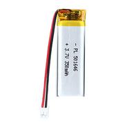 3.7V 350mAh Battery 501646 Lithium Polymer Ion Rechargeable Li-ion Li-Po Battery with 2P PH 2.0mm Pitch Connector