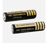 3.7V 4000mAh Rechargeable Lithium Batteries Large Capacity Button, for LED Flashlight, Emergency Lights, Electronic Devices, Etc,2 pcs