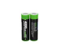 3.7V 4000mAh VC-2140 For Flashlight And Headlamp Flat End Li-ion Battery Replacement(2Pcs)