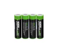 3.7V 4000mAh VC-2140 For Flashlight And Headlamp Flat End Li-ion Battery Replacement(4Pcs)