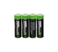 3.7V 4000mAh VC-2140 For Flashlight And Headlamp Flat End Li-ion Battery Replacement(4Pcs)