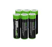 3.7V 4000mAh VC-2140 For Flashlight And Headlamp Flat End Li-ion Battery Replacement(6Pcs)