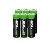 3.7V 4000mAh VC-2140 For Flashlight And Headlamp Flat End Li-ion Battery Replacement(6Pcs)