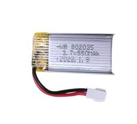 3.7V 550mAh 802035 Rechargeable Lithium Polymer Battery Suitable For Electronic Product Drones Battery Replacement Battery