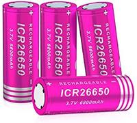 3.7V 6800mAh Rechargeable Batteries, Anti-Leak, Pre-Charged High Capacity Battery With Long-Lasting Power For Camera Batteries,4 PACK