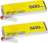 3.7V/7.4V/11.1V 95C 500mAh 1S/2S/3S Lipo Battery with XT30/PH2.0 Connector for Airplane Helicopter Quadcopter Drone Racing FPV