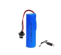 3.7V 800mAh Li-ion Battery Pack RC Replacement Rechargeable 14500 Battery Pack With SM-2P USB Charger Cable for Toys,Drone,Remote Control Car Accessory