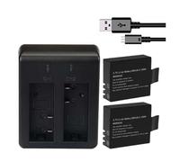 3.7V 900mAh Li-ion Battery ，Compatible for Eken， H9 SJ4000 SJ5000 SJ6000 SJ7000 SJ8000 WiFi M10 SJ5000x Sports Action Camera DV(Set)