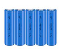 3.7V Li-ion Battery 1500mAh - 5 Pack Rechargeable Batteries for Remote Control Cars Toy flashlight/drone/front lamp/car RC batteries Top button Long service life
