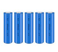 3.7V Li-ion Battery 2600mAh - 5 Pack Rechargeable Batteries for Remote Control Cars Toy flashlight/drone/front lamp/car RC batteries Top button Long service life