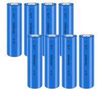 3.7V Li-ion Battery 3000mAh - 8 Pack Rechargeable Batteries for Remote Control Cars Toy flashlight/drone/front lamp/car RC batteries Top button Long service life