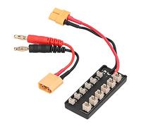 3.7V Lithium Battery Charging Board, Parallel Charging Board, 6xUltra Micro and 6xJST - PH Output with 18AWG Extra Soft Silicone Cable, for Blade Inductrix Glimpse mCP X
