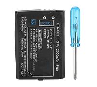 3.7V Rechargeable Lithium-ion Battery, 2000mAh Big Capacity Rechargeable Li-ion Battery Battery Pack Compatible Replacement for Nintendo 3DS