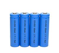 3.7V Solar Battery 3.7volts AA Batteries LiFePO4 800mah Rechargeable Batteries for Solar Lights,Flashlight,Wall Lantern 4 Pack (3.7V)