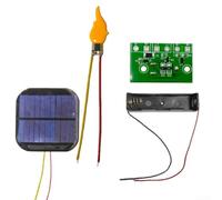 3.7V Solar Flame Light Control Board Set Compatible with Solar Panels and Rechargeable Batteries for Candle Lamps