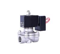 3/8" 1/2" 1" 2"Energy Saving Normally Closed Solenoid Valve Stainless Steel Switch Valve Water Valve 24 Hours Energize Not Fever(1",BSP_380VAC)