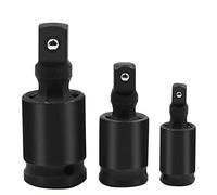 3/8" 1/2" 1/4" 360°Drive Joint Wobble Socket Resistance Adapter Joint Set 3 Pcs