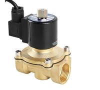 3/8'' 1/2" 3/4'' 1'' 1-1/4'' 2'' Normally Open Fountain Solenoid Valves Brass Waterproof Solenoid Valve 220V 110V 24V 12V(24VAC-VITON-Seal,3/8 Inch)