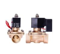 3/8'' 1/2'' 3/4'' 1'' 2'' Normally Closed Solenoid Valve 24 Hours Non Heating Energy-Saving Solenoid Valve 220V 110V 24V 12V(12VDC-VITON-Seal,0.5 Inch)