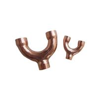 3/8" 1/2" 3/4" 5/8" 16 19 22 25 28.6 32 35 38 42mm ID Y Shaped 3 Way Splitter Copper End Feed Solder Fitting Air Conditioner(9.52mm CD-24.5mm)