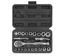 3/8" & 1/4" Hex Socket Wrench Set - 72 Teeth Quick Release Reversible Ratchet - Professional Automotive Repair Tool Kit - 18PCS for Car Maintenance & DIY Projects