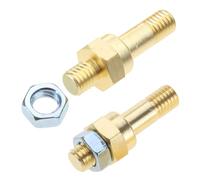 3/8"-16 Brass Studs Side Post Battery, Standard Battery Side Post Extender Studs for Post 2PCS/Set