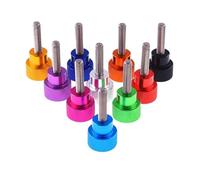 3/8-16 Flat Head Knurled Hand Grip Step Thumb Screw Alu