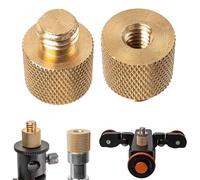 3/8"-16 male thread to 1/4"-20 female thread adapter screw, 2 pieces, female to male reduction part, reducing sleeves, screw attachment, tripod fastener, for tripod, light, camera accessories DSLR
