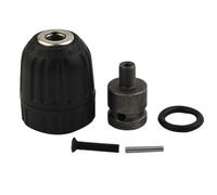 3/8-24UNF Keyless Chuck 0.8-10mm for Impact Drill - Quick Change Adapter with Strong Clamping Force