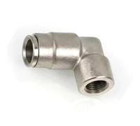 3/8" Brass Slip Connector, High Pressure Interface Slip Lock Quick Connector Misting Nozzle Tees Straight Joint with Seat for Cooling System 1/8 Inner Wire Elbow 5pcs