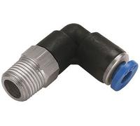 3/8 Bsp Male -12MM Plastic Push in Swivel Elbow Fitting with s/s claw (b86A)