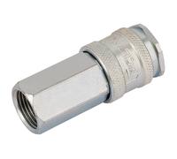 Draper 54408 3/8in Bsp Parallel Euro Coupling Female Thread (Sold Loose) each