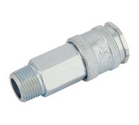 Draper 54405 3/8in Bsp Parallel Euro Coupling Male Thread (Sold Loose) each
