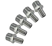 3/8" BSP Thread Hose Tail for 1/2 Pipe/Hose Connector Air Fitting 5 Pack FT054