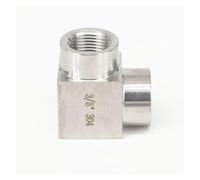 3/8" BSPP Female Angle Elbow 90 Deg 304 Stainless Steel Pipe Fitting Connector Operating Pressure 250 Bar