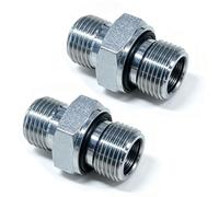 3/8" BSPP TO DIN L10 M16x1.5-Hydraulic Adapter Fittings Replacement For MINI EXCAVATOR CHINESE DIGGER - 5002L-10-06 (2)