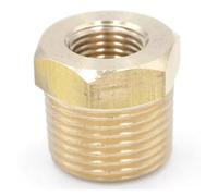 3/8" BSPT Male x 1/8" NPT Female Reducing Bushing Brass Pipe Fitting Connector Adapter Air Gas Fuel Water Pressure 229 PSI CBQZCHWDKT