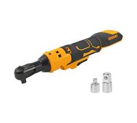 3/8" Cordless Ratchet Wrench Compatible with Dewalt 20V, Electric Ratchet with 1/4" Adapter & 1/2" Adapter, 280RPM 80 Nm Powered Impact Ratchet for Bicycle & Car Maintenance