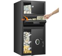 3.8 Cu ft Extra Large Home Safe Fireproof Waterproof, Heavy Duty Fire proof Safe Boxes for Home Use, Removable Inner Cabinet and Shelf, Anti-Theft Digital Safe Box for Home Office Hotel