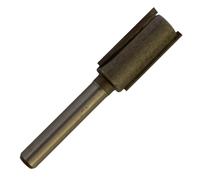 3/8" Cut x 1/4" Shank TCT Tipped 2 Flute Straight Router Cutter Bit | 9.5mm Cutting Diameter x 6.35mm Shank Carbide Tipped Router Bit, Compatible With Makita Trend Festool Hikoki Router Etc