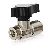 3/8” DN10 Ball Valve for Pressure Washer Gun, High Pressure Plated Brass Power Washer Shut Off Valve, 3000 PSI (3/8" Female BSP)