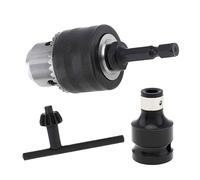 3/8'' Drill Chuck with 1/4'' Shank 1/2" Socket Converter Adapter Electric Drill