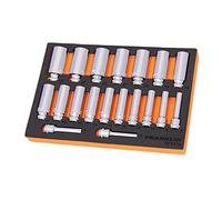3/8" Drive Deep 6 Point Socket Set 19 Pcs Franklin Tools XF4019