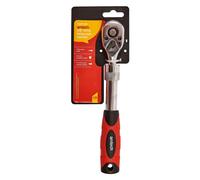 Amtech - 3/8in Telescopic Ratchet Handle, extends to 340mm, 72T Quick-Release Head, for Chassis, Brackets and Maintenance tasks (3/8in)