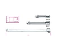 Beta Utensili 250 Mm Male/female 3/8 Extensor For Frame Wrench Silver One Size Silver