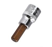 3/8 Drive Hex Socket Bit Set, Chrome Vanadium Steel Screwdriver Bits for H3-H10 -T55 PH PZ, 47mm Long for Torx Bit Socket for Ratchet Bar(H8)