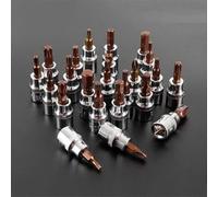 3/8 Drive Hex Socket Bit Set for T10-T55 Torx and Ph Pz Screws, Cr-V Steel Driver Bit for Automotive Repair and Home Maintenance